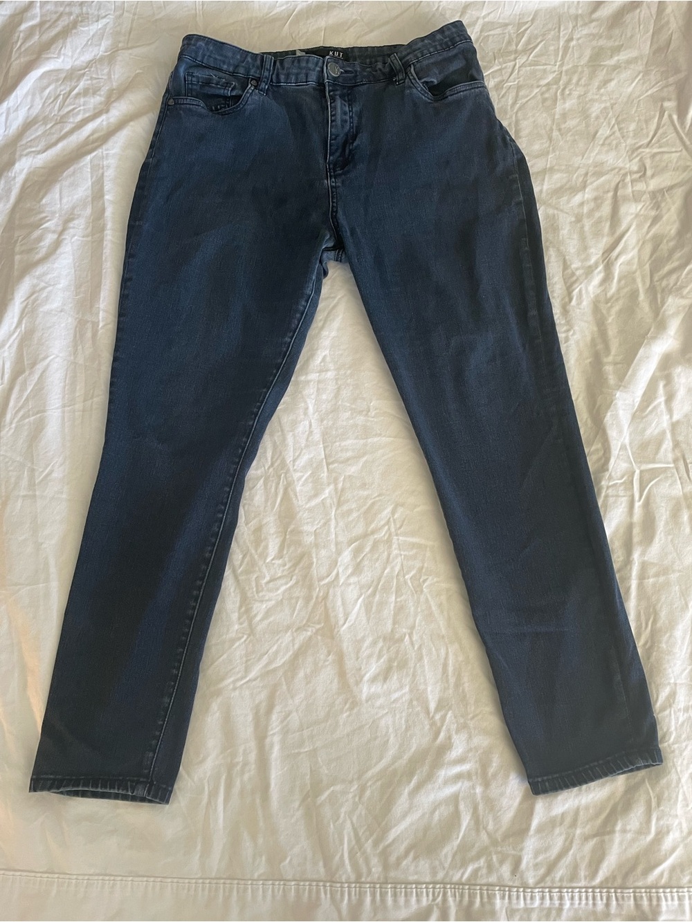 Kut from the Kloth Women's Dark Blue Denim Jeans Curvy Plus Size 14